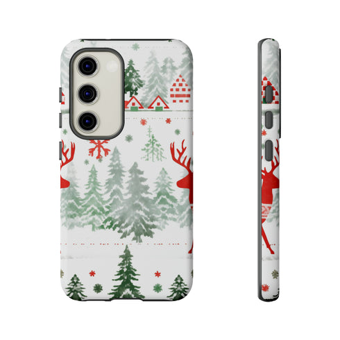 Nordic Christmas Print - Impact Resistant Phone Case Samsung Galaxy S23 Matte